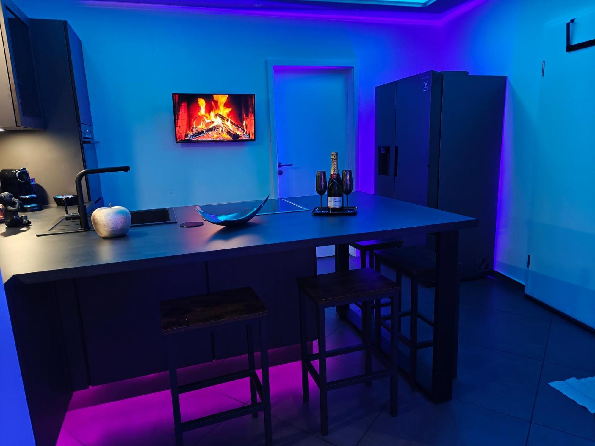 헤어데케 Luxus Loft Whirlpool Designer Kueche Bad 아파트 외부 사진